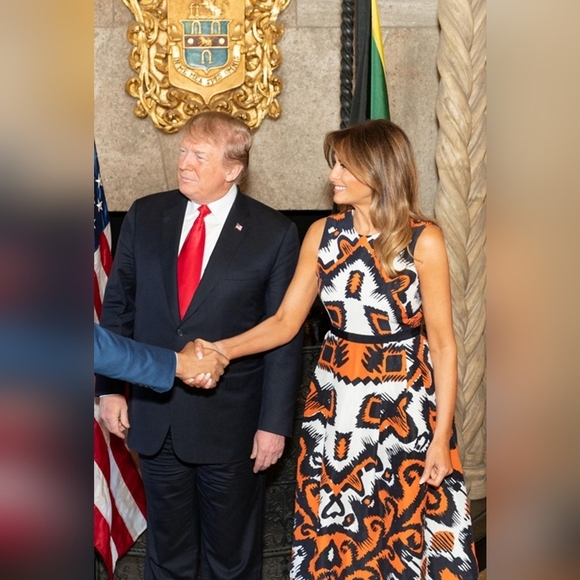 L.K. Bennett Printed Andrea Midi Dress, Size 14 - Picture 10 of 12